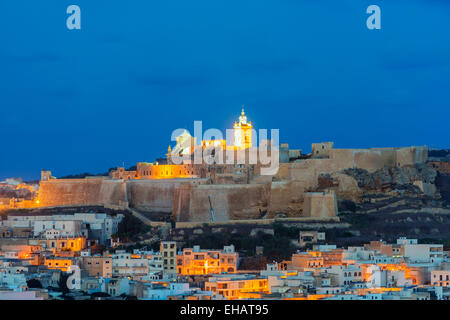 Mittelmeer Europa, Malta, Insel Gozo, Victoria (Rabat), Il-Kastell Zitadelle Stockfoto