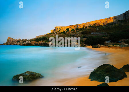 Mittelmeer Europa, Malta, Insel Gozo, roter sand Strand von Ramla Bay Stockfoto