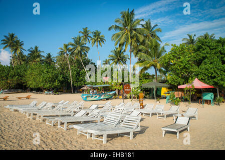 Unawatuna Beach, in der Nähe von Galle, Sri Lanka, Asien Stockfoto