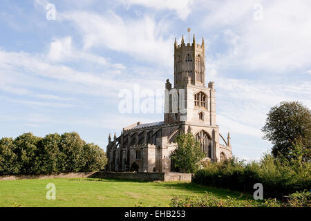 Kirche der Hl. Maria und allen Heiligen, Fotheringhay, Northamptonshire, England Stockfoto