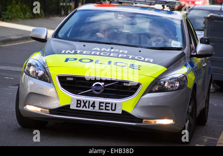 ANPR-Interceptor Volvo V40-Polizeiauto, London Stockfoto