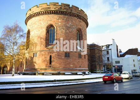 Carlisle Zitadelle im Schnee. Carlisle, Cumbria, England, UK. Stockfoto