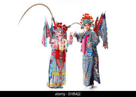 Peking-Oper-Darsteller Stockfoto
