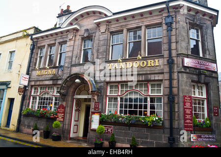 Magna Tandoori Indian Restaurant in einem georgianischen Stadthaus, Berwick-upon-Tweed, Northumberland, England Stockfoto
