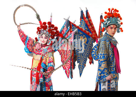 Peking-Oper-Darsteller in der show Stockfoto
