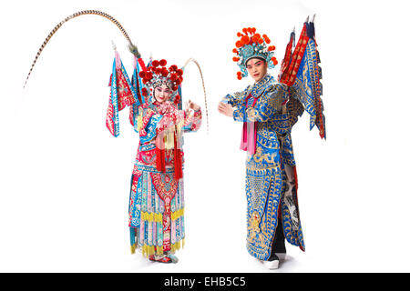 Professionelle Darstellerinnen der Peking-Oper Stockfoto