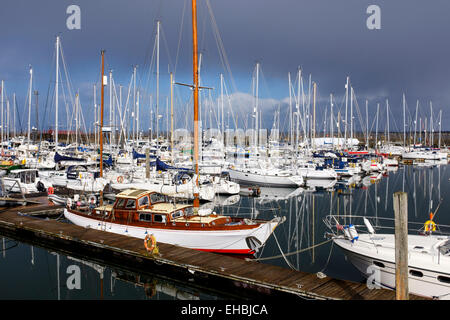 Troon Marina, Ayrshire, Schottland, UK Stockfoto