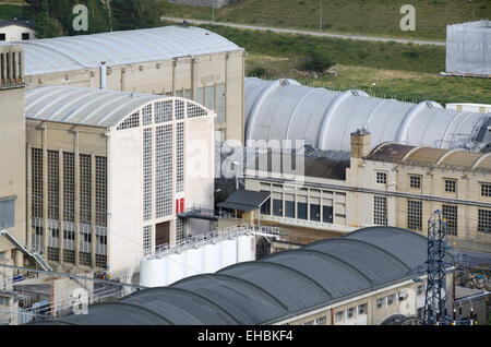 Windkanäle ONERA Aerospatiale Forschungszentrum oder Luft- und Raumfahrt Forschungszentrum Avrieux Savoie Frankreich Stockfoto