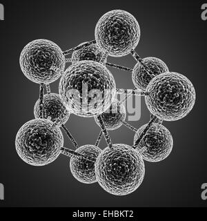 Ein einzelnes Atom wissenschaftliche illustration Stockfoto