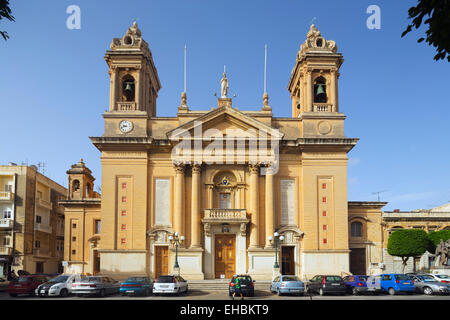 Mediterranen Europa, Malta, die drei Städte, Senglea (L-Isla), Senglea Basilika Stockfoto