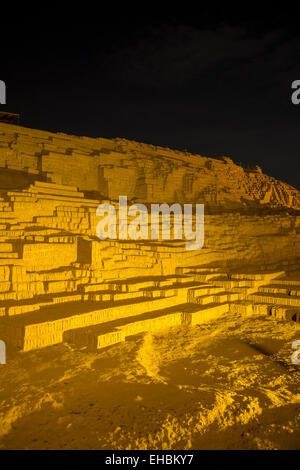 Huaca Pucllana,, Pyramide, Lima, Peru Stockfoto