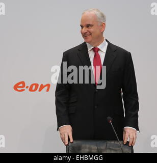 Düsseldorf, Deutschland. 11. März 2015. Johannes Teyssen, Vorstandsvorsitzender der EON AG, Jahrespressekonferenz, Düsseldorf, 11.03.2015. Bildnachweis: Jürgen Schwarz/Alamy Live-Nachrichten Stockfoto