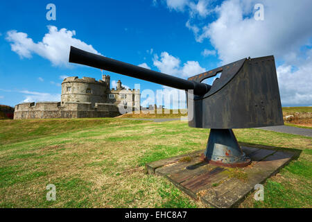 Pendennis Castle eines Henry VIII Vorrichtung Forts, erbaut zwischen 1539-1545 Falmouth, Cornwall, England Stockfoto