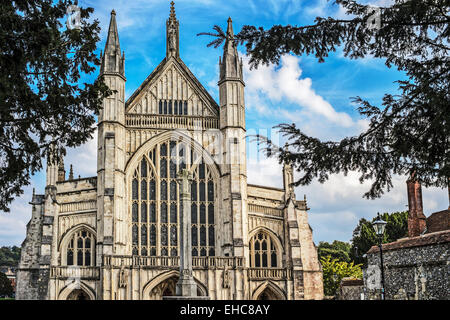Winchester Kathedrale; Kathedrale von Winchester, Hampshire, Südengland Stockfoto