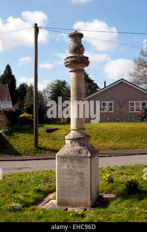 Der Obelisk Meilenstein, Beckford, Worcestershire, England, UK Stockfoto