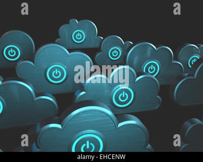 Bild Hintergrund Konzept des Cloud computing. Clipping-Pfad enthalten. Stockfoto