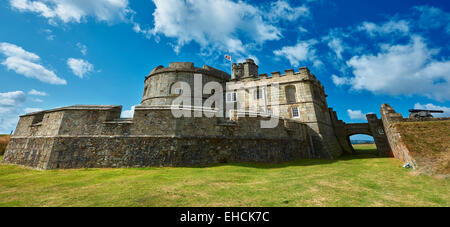 Pendennis Castle eines Henry VIII Vorrichtung Forts, erbaut zwischen 1539-1545 Falmouth, Cornwall, England Stockfoto