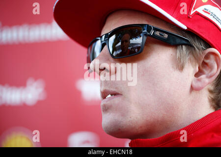 Melbourne, Australien. 12. März 2015. Motorsport: FIA Formula One World Championship 2015, Grand Prix von Australien, #7 Kimi Räikkönen (FIN, Scuderia Ferrari), Credit: Dpa picture-Alliance/Alamy Live News Stockfoto