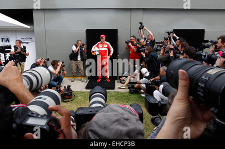 Melbourne, Australien. 12. März 2015. Motorsport: FIA Formula One World Championship 2015, Grand Prix von Australien, #5 Sebastian Vettel (GER, Scuderia Ferrari), Credit: Dpa picture-Alliance/Alamy Live News Stockfoto