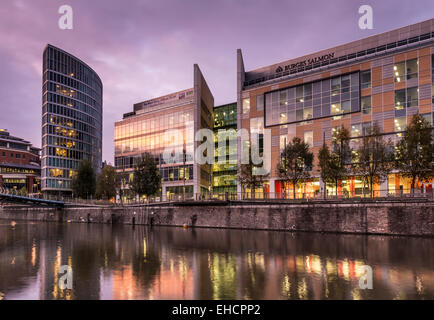 Neubau von Wohnungen und Büros in Temple Quay, Bristol, UK Stockfoto