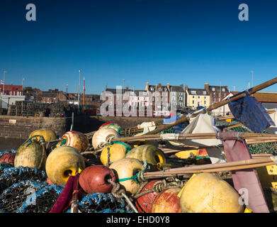 Berufsfischerei Arbroath Hafen port Angus-Schottland Stockfoto