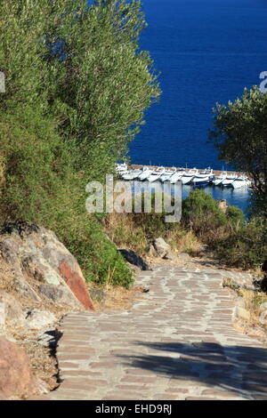 Übersicht von Mandelieu la Napoule an der französischen Riviera Stockfoto