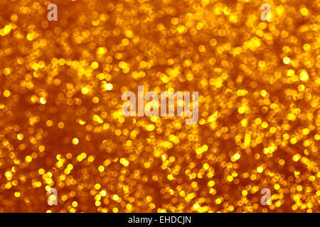 Gold-Spots Bokeh Hintergrund Stockfoto