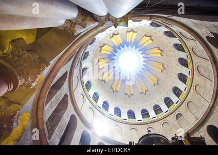 Kuppel in der Kirche des Heiligen Grabes Stockfoto