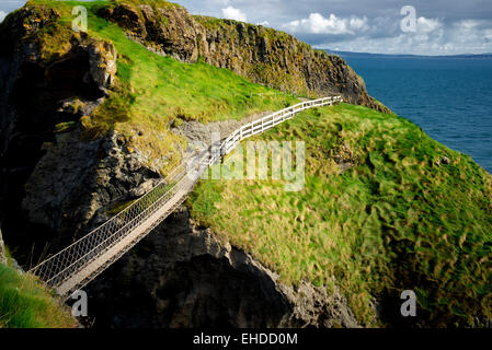 Carrick-a-Rede Rope Bridge. Nordirland Stockfoto