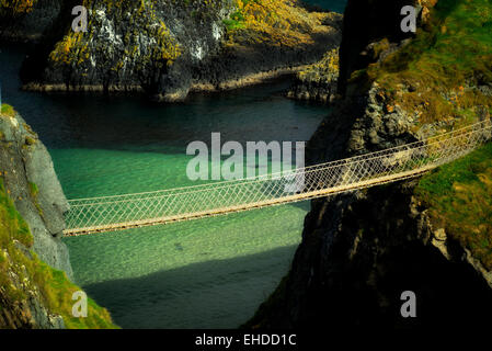 Carrick-a-Rede Rope Bridge. Nordirland Stockfoto