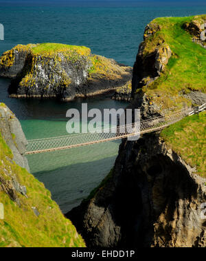 Carrick-a-Rede Rope Bridge. Nordirland Stockfoto