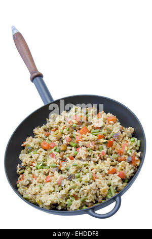 Vegetarische Paella - vegetarische Paella Stockfoto