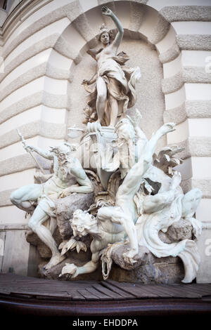 Wien-Stadtplatz Skulptur Stockfoto