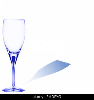 blaues Glas mit Platz für text Stockfoto