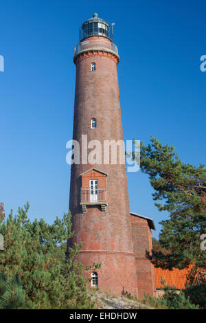 Leuchtturm Darßer Ort / Darßer Ort, Western Region Nationalpark Vorpommersche, Mecklenburg-Western Pomerania, Deutschland Stockfoto