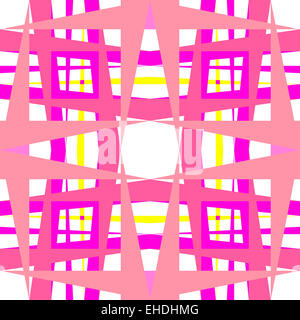 abstrakte geometrische Formen rosa Stockfoto