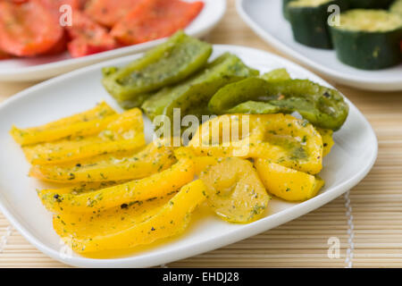 Gegrilltes Gemüse - gegrilltes Gemüse Stockfoto