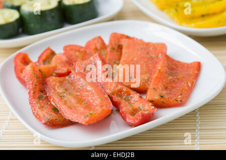 Gegrilltes Gemüse - gegrilltes Gemüse Stockfoto