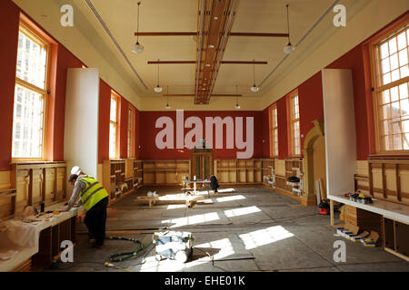 Arbeiten Sie für den Bau des nationalen Zentrums der Bürgerkrieg in Newark, England. Stockfoto