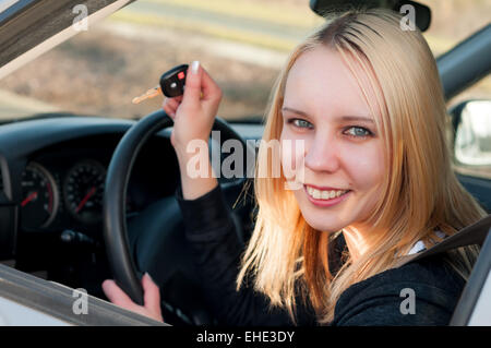 Junge Fahrer Stockfoto