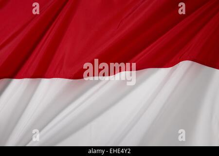 Indonesien-Flagge Stockfoto