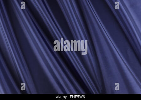 Glänzenden blauen Stoff Stockfoto