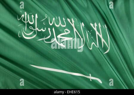 Flagge von Saudi-Arabien Stockfoto