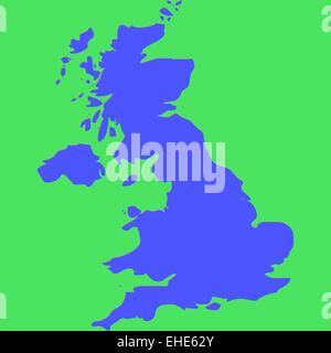 rote Karte von Großbritannien Stockfoto