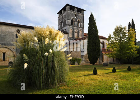 romanische Abtei Chancelade, Aquitaine, Frankreich Stockfoto