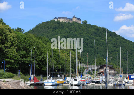 Der Hafen von Edersee Stockfoto