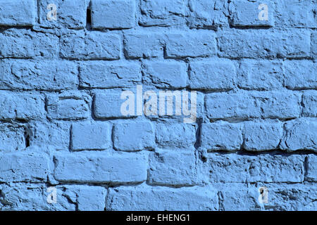 die blau bemalten Mauer Stockfoto