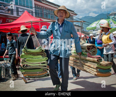 Jiang Wei Markt Stockfoto