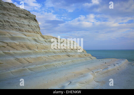 weißen Riff in Realmonte, Sizilien, Italien Stockfoto