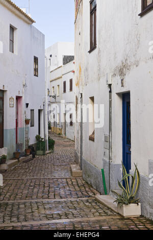 Straße in Albufeira Stockfoto